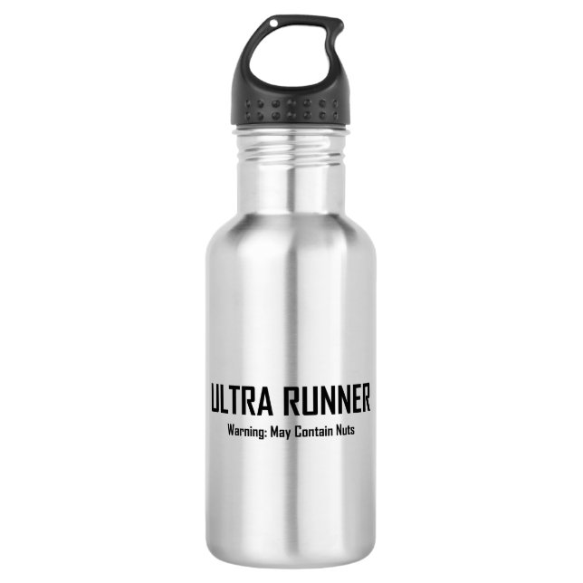 Garrafa Ultra Runner, Advertência Pode Conter Loucos (Frente)