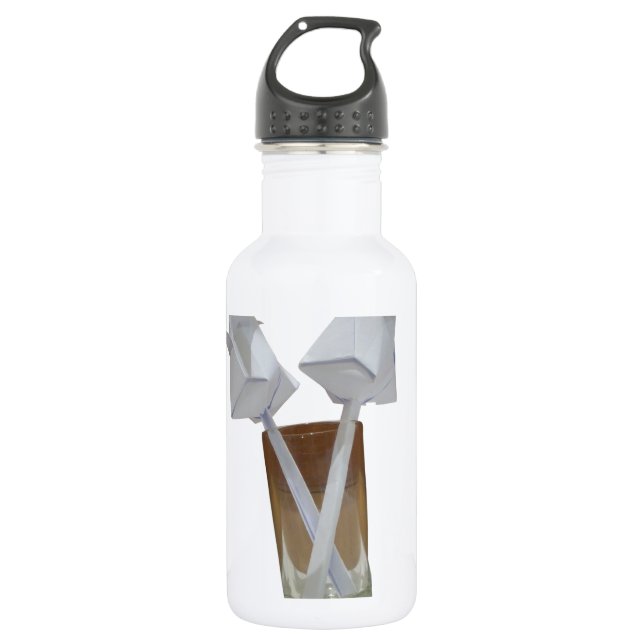 Garrafa Um copo de paz namorados. (Frente)