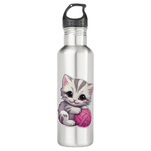 Garrafa Um Gato Bravo e Sua Bola de Fios