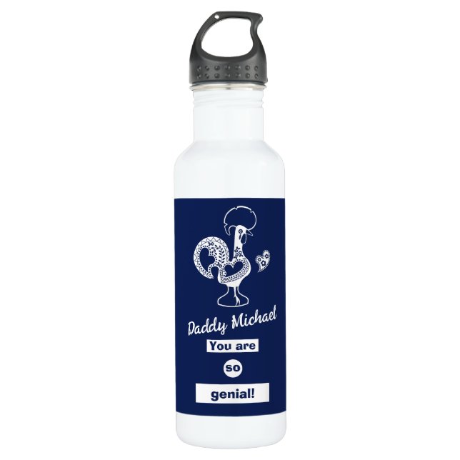 Garrafa Uma caneca de pai em língua portuguesa (Frente)