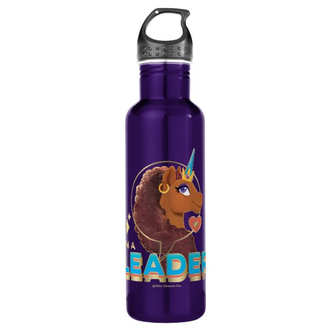 Garrafa Único Design do Unicórnio "Sou um Líder" (Frente)