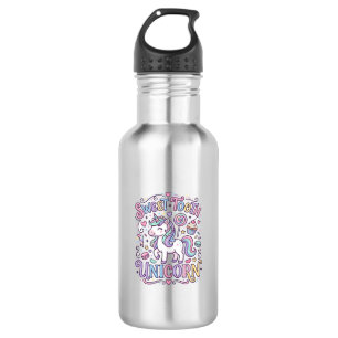 Garrafa Unicórnio Doce Dente Unicórnio Original Merch Desi