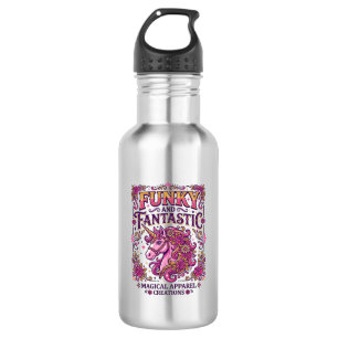 Garrafa Unicórnio Funky e Fantástico Design Stylish Zazzle