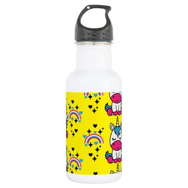Garrafa Unicórnio Pônei de Meninas Pequenas (Frente)