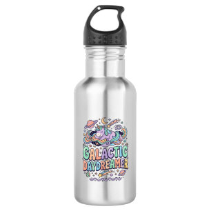 Garrafa Unicórnio Sonhador Galáctico Kawaii Adesivo e Cami