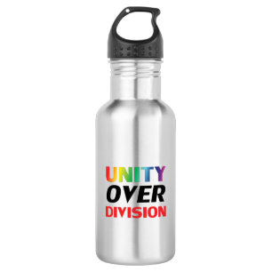 Garrafa Unidade sobre Divisão - orgulho lgbtq lgbt