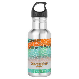 Garrafa Unique Colorful Triangle Pattern & Quotes