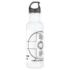 Garrafa Universal Motor Diagram on a Water Bottle
