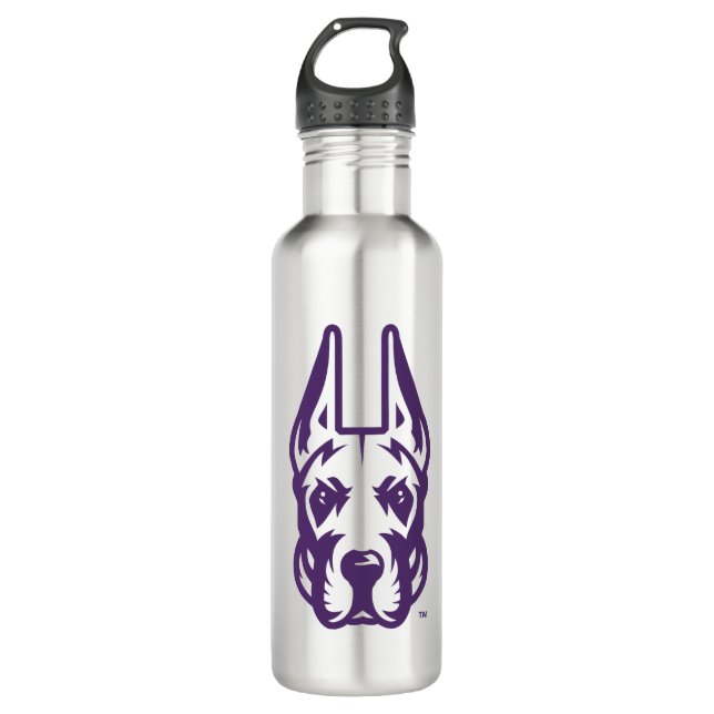 Garrafa Universidade de Albany Great Dane Mascot Head (Frente)