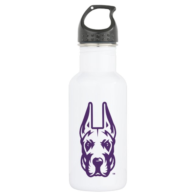 Garrafa Universidade de Albany Great Dane Mascot Head (Frente)