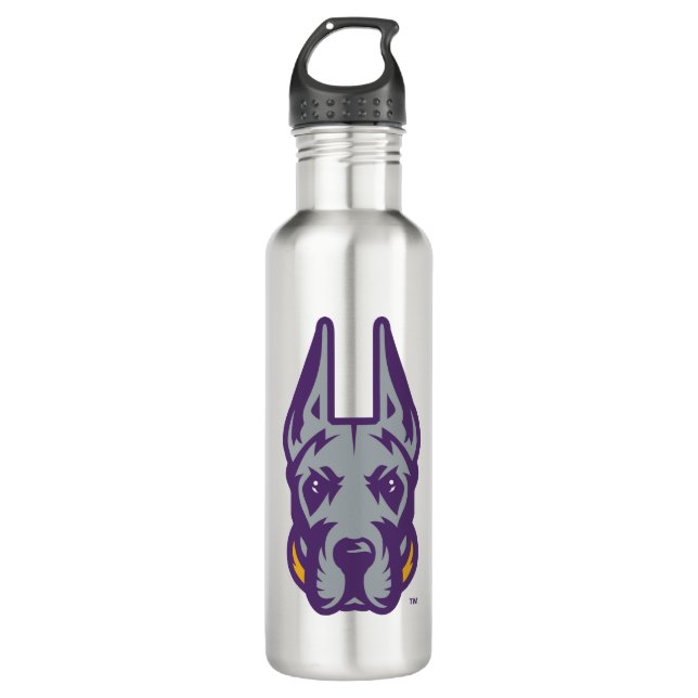 Garrafa Universidade de Albany Great Dane Mascot Head (Frente)
