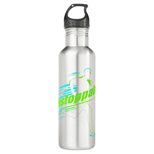 Garrafa “Unstoppable” Runner Stainless Steel Water Bottle (Frente)