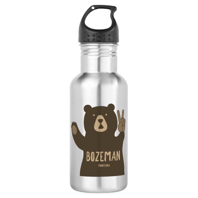 Garrafa Urso da Paz de Bozeman Montana (Frente)