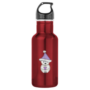 Garrafa Urso Polar Fofo de Roxo