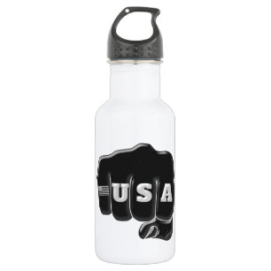Garrafa USA Fist Bump com bandeira americana