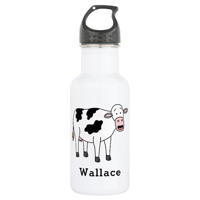 Garrafa Vaca Cuja Personalização Personalizada É Feita De  (Frente)