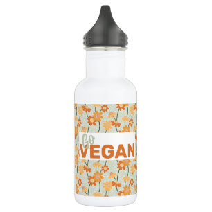 Garrafa Vai vegan! Flores retrorreflectoras bonito mudas n