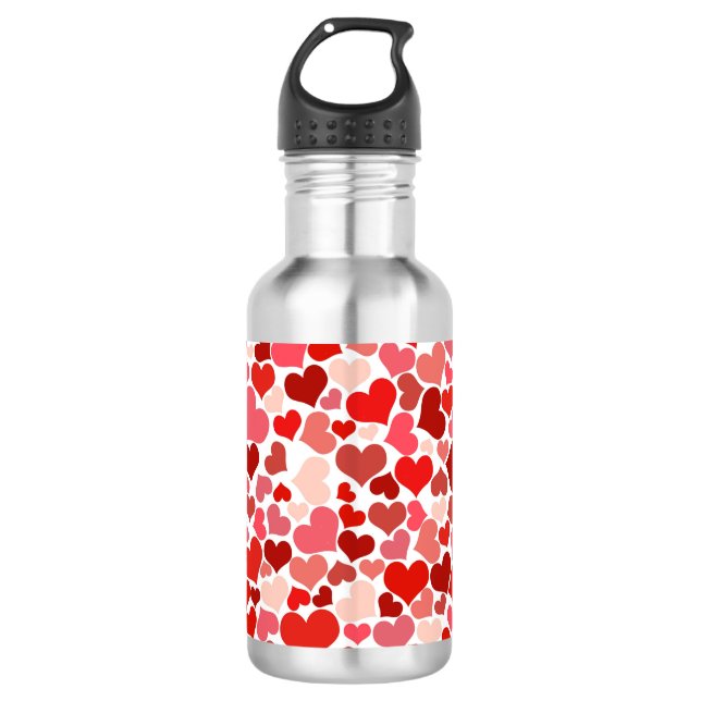 Garrafa Valentine's Day Hearts Pattern (Frente)