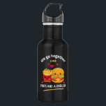 Garrafa Vamos juntos como Fries e Besties Burger BFF<br><div class="desc">Quer queiras combinar com o teu melhor amigo ou com o teu parceiro esta garrafa de água "Vamos juntos como batatas fritas e hambúrgueres" é perfeita para isso. É uma ideia excelente para o Dia do Namorados ou apenas para se sentir perto do seu melhor amigo.</div>
