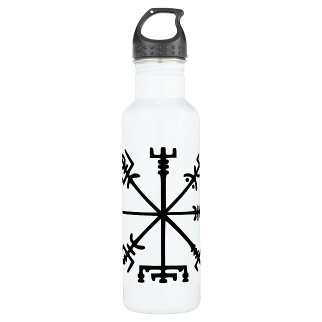 Garrafa Vegvísir (compasso de Viking) (Frente)