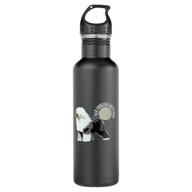 Garrafa velho pastor inglês (Frente)