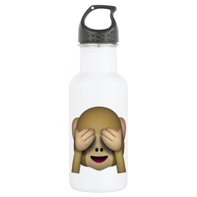 Garrafa Ver Sem Macaco Mau - Emoji (Frente)