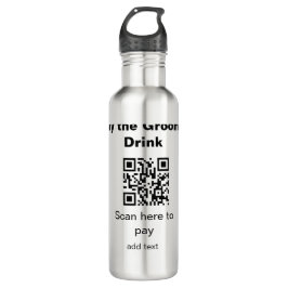 Garrafa Verificação QR do solteiro para pagar ao noivo um