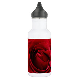Garrafa vermelho escuro aumentou