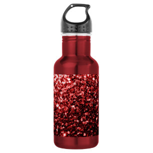 Garrafa Vermelho Escuro brilho Glitter glamour