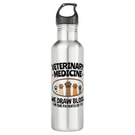 Garrafa Vet Tech Veterinarian Funny Desenhar Sangue Cote