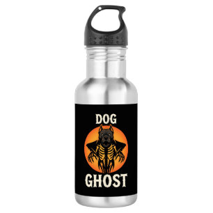 Garrafa Vetor de Horror de Halloween Fantasma Canino