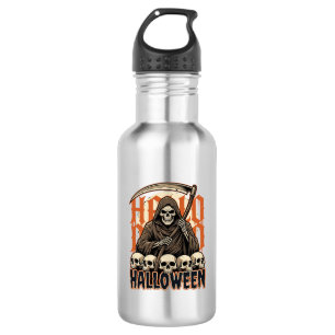 Garrafa Vetor de Pilha de Caveira do Ceifador de Halloween