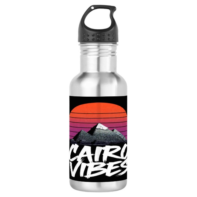Garrafa Vibes do Cairo Antigo | Estilo de Rua Egípcio & Vi (Frente)