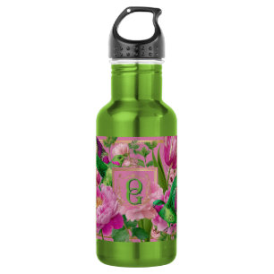 Garrafa Vibrante Monograma de Beija-flor Botânico
