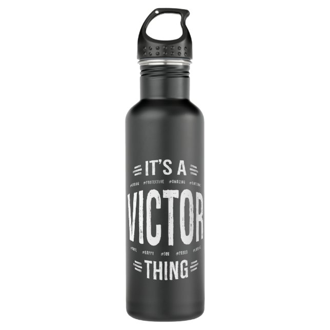 Garrafa Victor Personalised Name Birthday Gift (Frente)
