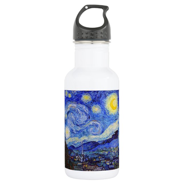 Garrafa vincent, van, gogh, starry, night (Frente)