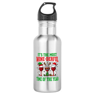 Garrafa Vinho de Natal Vermelho Maravilhoso Design