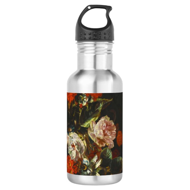 Garrafa Vintage Ainda Life with Flowers (Frente)