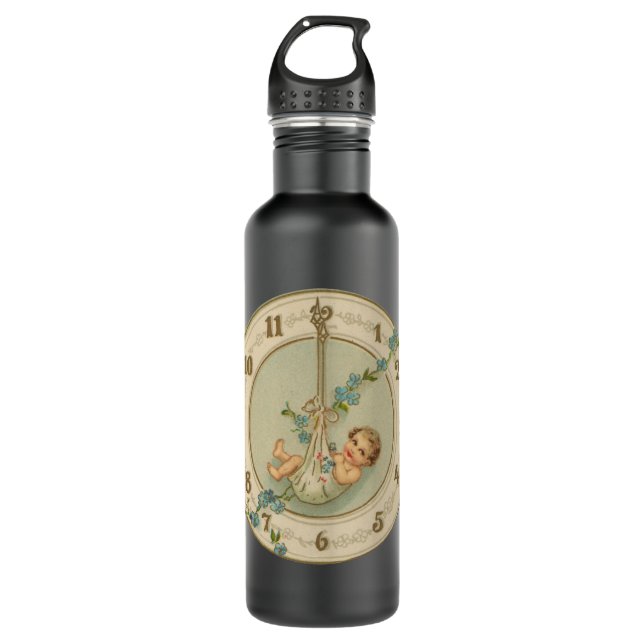 Garrafa Vintage Anos novos Baby Clock (Frente)