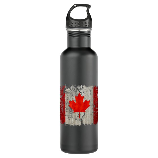 Garrafa Vintage Canada Flag Canadian Pride Heritage Maple  (Frente)