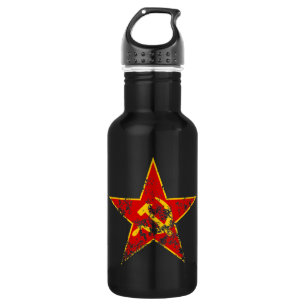 Garrafa Vintage soviético da estrela