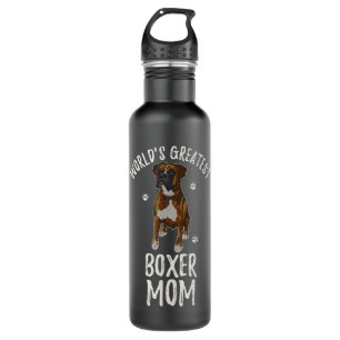 Garrafa Vintage Words Great Boxer Mãe Engraçado Cachorro M
