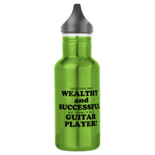 Garrafa Violão rico e bem-sucedido