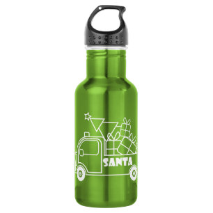 Garrafa Visão geral do lado do carro dos Papais noeis de c