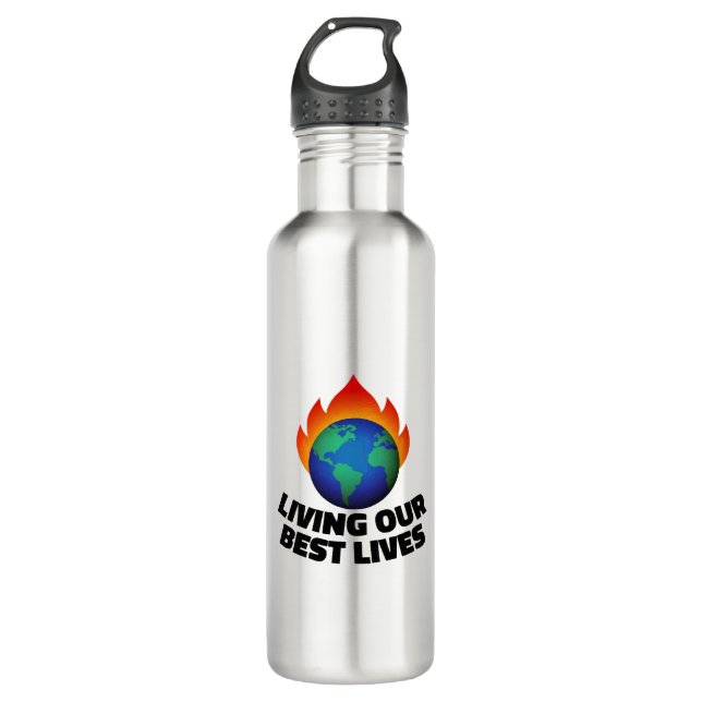 Garrafa Vivendo nossas melhores vidas (Frente)