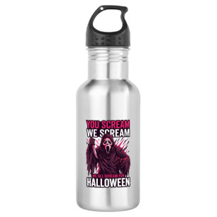 Garrafa Você Grita Nós Fantasma de Halloween Faca Sangrent