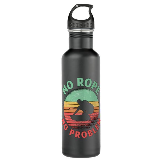 Garrafa Wakeboard No Rope No Problem Retro Wakeboarder (Frente)