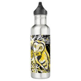 Garrafa Water Bottle – Urban Tree Owl & Wealth Surreal Pop