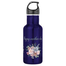 Garrafa Water Bottle with Bold Floral Motif and Heartfelt