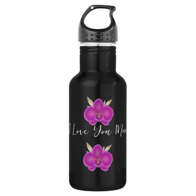 Garrafa Water Bottle with Floral Pattern and Mother's Day  (Frente)